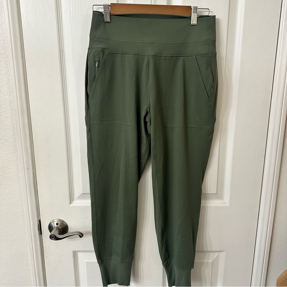Athleta Olive Green Joggers, S - Picture 2 of 5